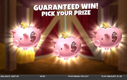 piggy bank payout fast play.
